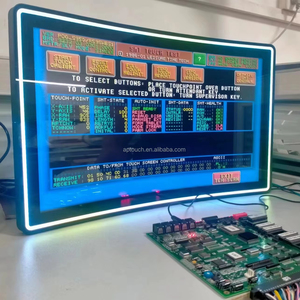 Kapasitif dokunmatik monitör LED ışık çevreleyen POG/yangın bağlantısı için 27 inç kavisli bar şerit çalışma - Product Image 1