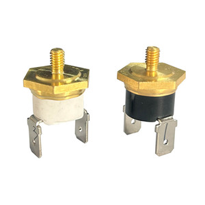 Thermostat bimétallique KSD301, protection thermique, filetage M6 M5 M4, 10A 16A 250V, tête en cuivre, réinitialisation automatique - Product Image 1
