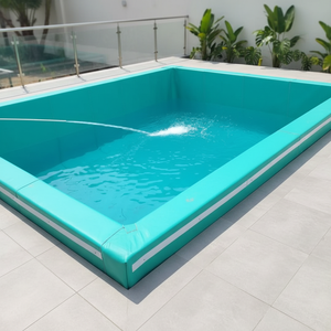 Piscina artificiale <span class=keywords><strong>vista</strong></span> <span class=keywords><strong>lago</strong></span> piscina impermeabile e Anti-infiltrazione 1mm blu LLDPE Geomembrane superficie liscia stagno Geomembrane - Product Image 2