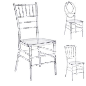 Chaises Chiavari en acrylique transparent pour hôtels, mariages, banquets et fêtes – Vente en gros - Product Image 1