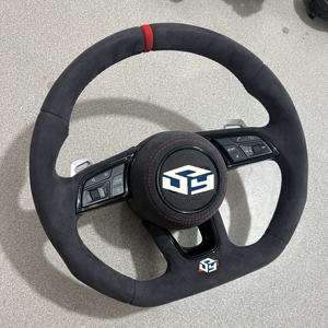 <span class=keywords><strong>Volant</strong></span> en fibre de carbone personnalisé avec palettes de changement de vitesse pour audi A5 S5 Q5 A3 S3 A4 S4 A7 S7 <span class=keywords><strong>Sline</strong></span> disponible pour tous les modèles de voiture - Product Image 1