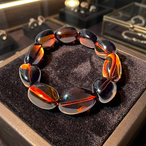 Wholesale 16mm SMOKEY QUARTZ CRUCIBLE CRYSTAL <b>Healing</b> Beaded <b>Bracelets</b> Classic Style Fashion Stranded Accessories AASHIM AGATE - Product Image 3