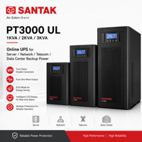 Santak PT3000 UL 1KVA 2KVA 3KVA 在线式UPS，适用于服务器网络电信数据中心备用电源