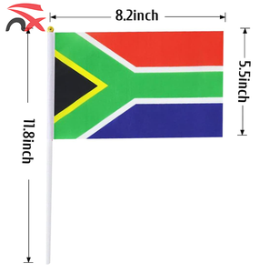 Bandera de Sudáfrica de Poliéster de 14*21cm para Animar, Personalizada, al Por Mayor, al Mejor Precio - Product Image 3