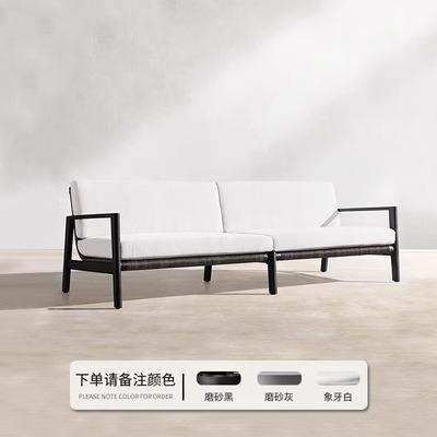 Three-seater sofa (aluminum alloy)