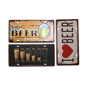 Tapete de parede vintage da china, carimbo de cerveja, barra de alumínio, sinal de <span class=keywords><strong>metal</strong></span> - Product Image 2