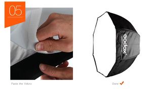 <span class=keywords><strong>Godox</strong></span> Boîte à lumière parapluie portable 80 cm pour flash et speedlight - Product Image 6