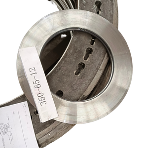 Piastra di Giunzione in Acciaio Filato Amity per Pali PHC/PC con Faccia a Giunto Rialzato/Piatto/Anulare 350x65x12 - Forgiata Senza Fori - Product Image 1