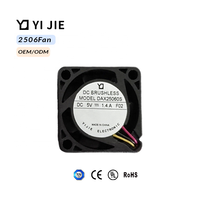 Ventilador Axial Eléctrico OEM ODM de 25x25x06mm, 5V 0.05A DC, sin Escobillas, con Rodamiento de Aceite, 2506 DAL25060S, 6000 RPM, para Proyector YiJie, Router Médico