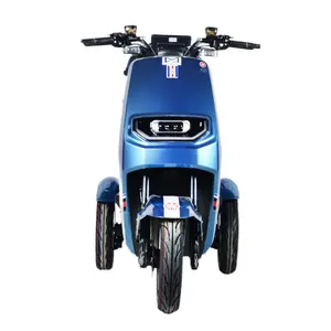Sepeda Roda Tiga Cacat 3 Roda, Skuter Listrik Mobilitas Baterai Lithium 3 Roda Kuat dengan Bantalan untuk Dewasa/Lansia