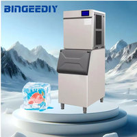 Machine à glace commerciale multifonction à grande capacité avec refroidissement par air et filtration, compatible 220V/50Hz