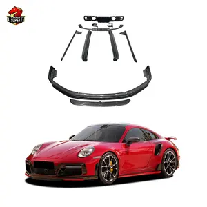 Promotion Dry Carbon Fiber Body kit For Porsche 911 Turbo S Upgrade to T Style BodyKit with Front Lip Rear Diffusers Side Skirts