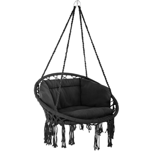 Sedia a Dondolo Sospesa Moderna Danlong in Tessuto Imbottito Morbido <span class=keywords><strong>con</strong></span> Cuscino Non Impermeabile per 1 Persona, Arredo da Esterno - Product Image 1