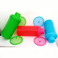 Bouteille de shaker en plastique pour protéines, personnalisée, résistante, de qualité supérieure, 500 ml, anti-fuite, gobelet mélangeur pour l'entraînement, cadeaux d'entreprise
