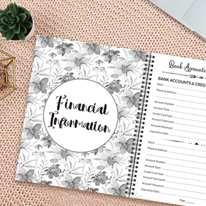 Carnet de planification des terminaisons, Carnet de suivi des affaires, Carnet de souvenirs, Carnet de notes sur les fleurs, Carnet de planification - Product Image 2