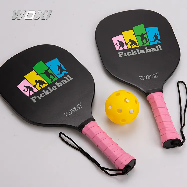 Prix bon marché Ensemble de pagaies de pickleball en bois personnalisées Fabricant professionnel de pagaies de pickleball