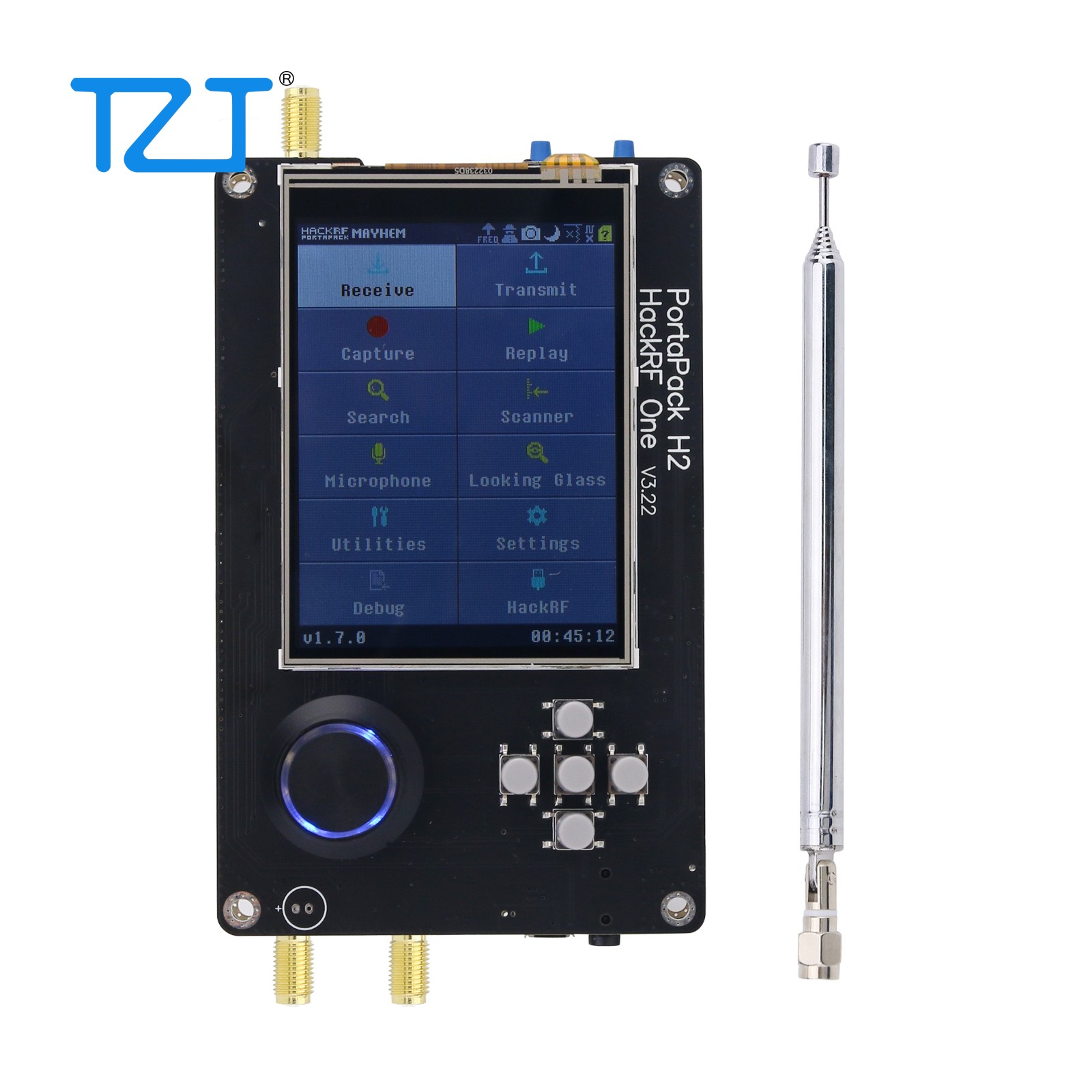 Portapack H2 + Hackrf One R9 SDR Radio V2.0.0 with 0.5ppm