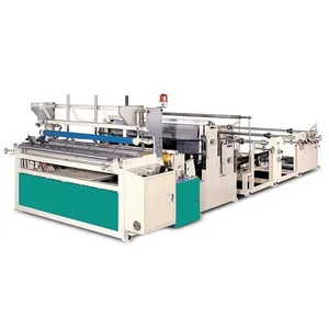 Máquinas de fabricación de rollos de papel higiénico y toalla de cocina, sellado de papel tisú