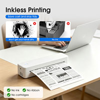 Imprimante thermique sans fil MT80 compatible avec iOS/Android/ordinateurs portables, impression sans encre, prend en charge les formats lettre/A4/A5, idéale pour le bureau à domicile