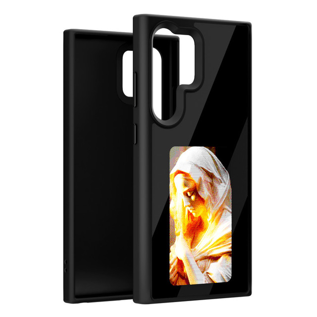 Smart NFC Four Colours E-ink Screen Anti-scratch Glossy Phone Back Cover for Samsung S25 S24 S25 Ultra DIY Phone Display case
