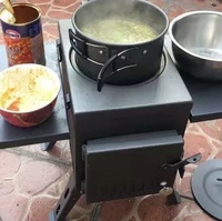 Nouveau produit Poêle à barbecue portable Cheminées à bois pour tentes avec pieds pliants
