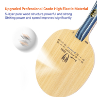 Lame de ping-pong Loki K2 High Control Performance, bois pur, lame professionnelle tout-terrain, tennis de table