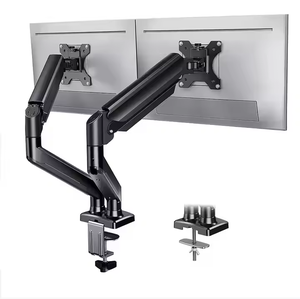 F-160-B çift monitör kolu Fit için 17-32 "monitör kaldırma braketi kapasitesi 9kg monitör montaj standı - Product Image 6