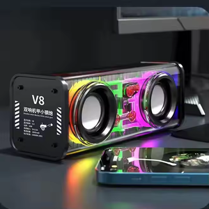 <span class=keywords><strong>Altavoces</strong></span> envolventes estéreo BT inalámbricos Mecha V8, reproductor de Audio de cine en casa de 10W con caja de <span class=keywords><strong>sonido</strong></span> de altavoz transparente de Supergraves - Product Image 6