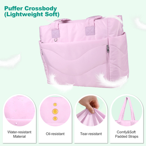 Bolso Tote Acolchado <span class=keywords><strong>para</strong></span> Mujer, Bolso <span class=keywords><strong>de</strong></span> Mano Ligero <span class=keywords><strong>para</strong></span> el <span class=keywords><strong>Trabajo</strong></span>, Bolso <span class=keywords><strong>de</strong></span> Hombro Acolchado <span class=keywords><strong>para</strong></span> Maestras y Enfermeras, <span class=keywords><strong>para</strong></span> la Escuela, Viajes y Gimnasio - Product Image 3