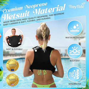 Nouveau <span class=keywords><strong>porte</strong></span>-bébé WaterLand imperméable pour nourrissons, <span class=keywords><strong>porte</strong></span>-bébé de poitrine avec sangles réglables, harnais léger pour tout-petits pour la piscine et la plage - Product Image 4