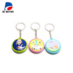 Le matériel coloré de porte-clés à un côté peut être transformé en produits finis 25,32,37mm - Product Image 5