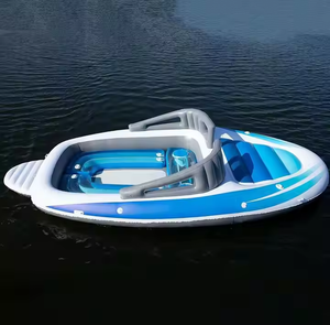 SZZHN Isla Flotante Inflable de PVC de Alta Calidad para 6 Personas, con Portavasos, Capacidad de 100-500 kg, Comercial - Product Image 1