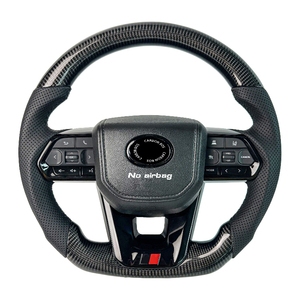 Para <span class=keywords><strong>Toyota</strong></span> Land Cruiser LC300 negro fibra de carbono exquisita mano de obra volante para <span class=keywords><strong>Toyota</strong></span> LC300 ventas directas de fábrica - Product Image 1