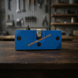Pince de perçage pour bijoux en métal bleu avec deux embouts et réglage par bouton pour outils rotatifs - Product Image 4