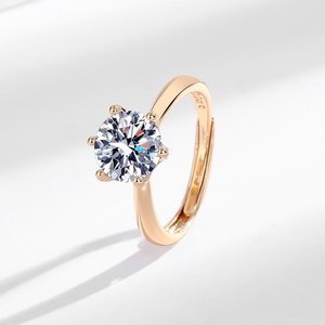 Ensemble de bijoux élégant en laiton plaqué or rose, ensemble de bijoux tendance en quatre pièces, zircon brillant à six griffes, ensemble de bijoux de fiançailles pour femmes - Product Image 5