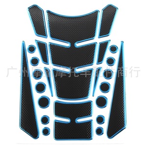 Pegatina para Tanque de Combustible de Motocicleta Moshark, Diseño de Espina de Pescado 3D, Calcomanía Decorativa Negra y Dorada para Personalizar la Moto - Product Image 4