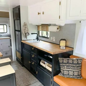 Cuisine modulaire en bois moderne et légère pour camping-car - Product Image 5