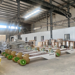 ม้านั่งรูปผลกีวีทำจากไฟเบอร์กลาส สำหรับสวนกลางแจ้ง ดีไซน์ร่วมสมัย ทนทาน ใช้งานได้นาน - Product Image 2