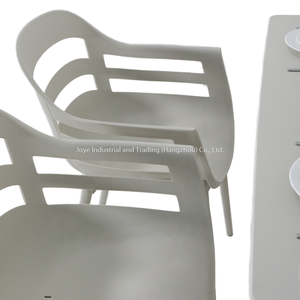 Leisure Modern Portable Outdoor <b>Plastic</b> Dining 5-Piece Set Patio Garden Furniture <b>Table</b> Chairs for Apartment Restaurant - Product Image 3