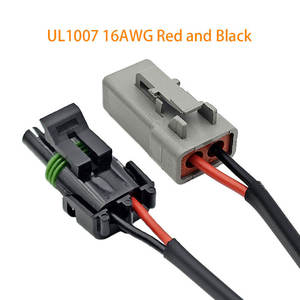 Excavator Construction Machinery Parts High Quality DJ3021Y DTP06-2S 16 AWG Red and <b>Black</b> Wiring <b>Harness</b> - Product Image 3