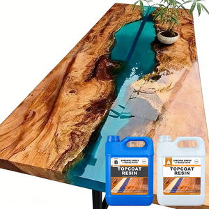 Tabletop <strong>Epoxy</strong> Resin Crystal Clear Countertop <strong>Coating</strong> for Wood Surfaces BPA-Free Food Safe After Cure Super Gloss - Product Image 1