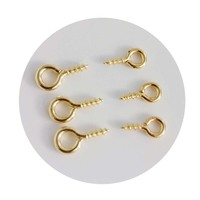 Petits minuscules Mini épingles à œil Eyepins crochets oeillets vis fileté or fermoirs crochets résultats de bijoux pour faire du bricolage