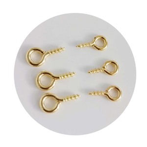 Mini alfileres pequeños y pequeños, ganchos <span class=keywords><strong>para</strong></span> ojos, <span class=keywords><strong>ojales</strong></span>, tornillos roscados, cierres de oro, ganchos, accesorios de joyería <span class=keywords><strong>para</strong></span> hacer bricolaje - Product Image 4