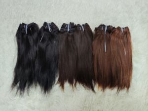 Extensiones de Cabello Humano Natural Letsfly, Lisas y Sedosas, Onduladas, Ondas en J, Mezcla de Color Marrón y Negro, Paquetes de Cabello Remy 9A de 42g - Product Image 6