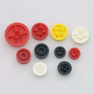 圆形键帽 ABS 材质，兼容 6x6 12x12 触觉开关，内径 3.1/3.2/3.4mm，含按钮帽 - Product Image 3