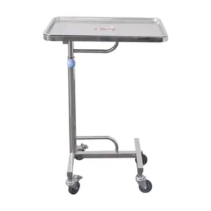 Mesa mecánica quirúrgica de acero inoxidable, carrito de instrumentos médicos para sala de operaciones