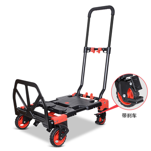 Portable Small Folding Swivel <strong>Wheels</strong> Platform Structure Trailer <strong>Hand</strong> Carts Shopping Cart Shopping <strong>Trolley</strong> for Carrying Goods - Product Image 1