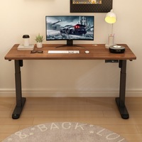 Vente en gros de tables à hauteur réglable Bureau d'ordinateur debout pour bureau Bureau à levage à double moteur avec panneau électronique
