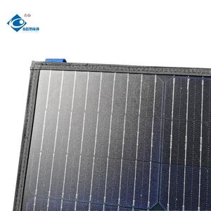 แผงโซลาร์เซลล์แบบพับได้ 100 วัตต์ ETFE แผงโซลาร์เซลล์แบบยืดหยุ่นทันสมัย 18 โวลต์ เครื่องชาร์จพลังงานแสงอาทิตย์แบบพกพาสำหรับใช้งานกลางแจ้ง ZW-2-100W18V - Product Image 5