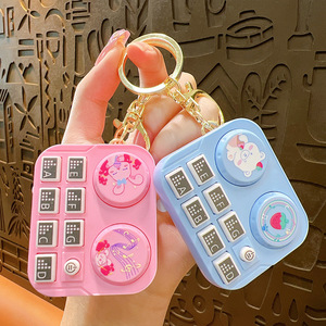 Mini nhạc cụ Keychain động vật đĩa máy nghe nhạc trẻ em Đồ chơi Keychain - Product Image 1